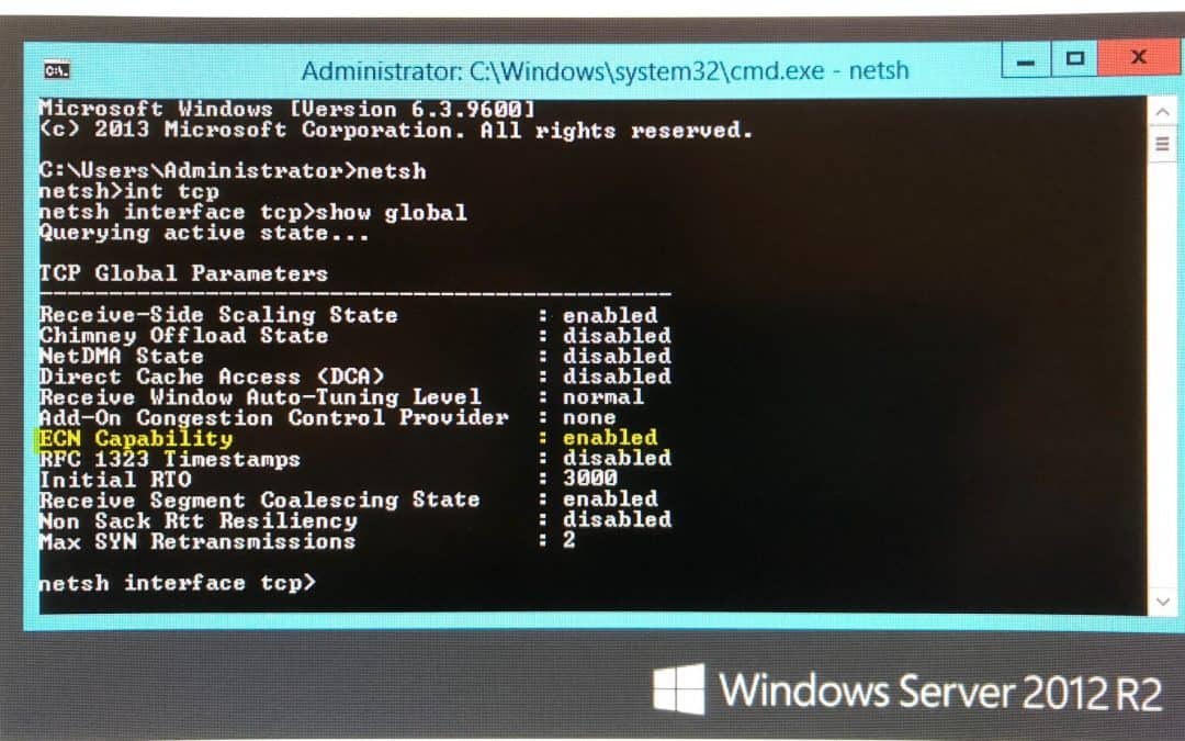 server 2012 - ECN issue - it associates